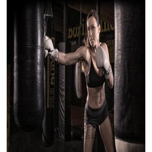 Custom mural Custom gym large mural female boxing Taekwondo living room bedroom background wallpaper mural