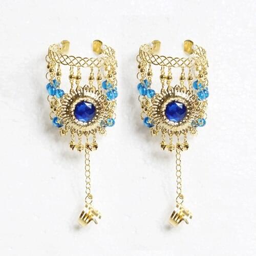 Women Belly Dance Accessories Hand Chains Brand Belly Dancing Sexy Bracelet Accessories for sale 3 colors available new Cheap