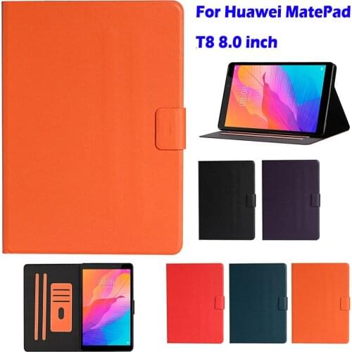 Flip Matepad T8 case For Huawei MatePad T8 8.0 inch Kobe2-L09 Kobe2-L03 Cover Stand Pu Leather Shell Skin Funda for MatePad
