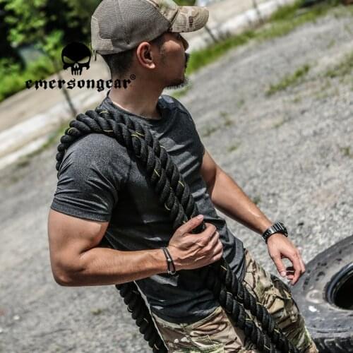 EMERSONGEAR Tactical Quick Dry Sport Tshirt Sport Duty Mens T-shirt Outdoor Tshirt Breathable Gym Running Sportwear Fitness Men