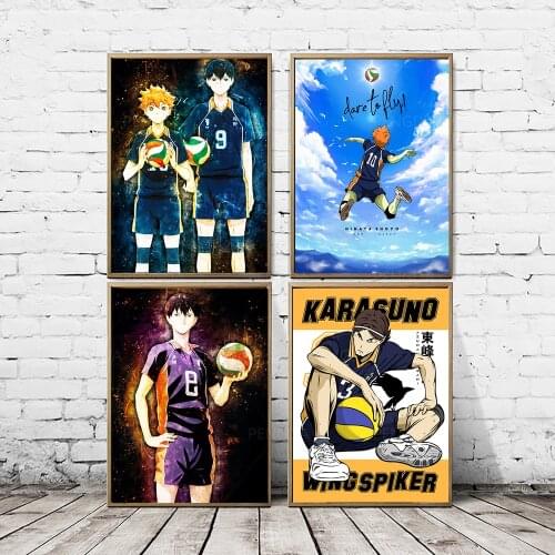 Wall Art Main Characters Canvas Print Haikyuu Posters Painting Modern Japan Animation Modular Picture Home Decor For Living Room