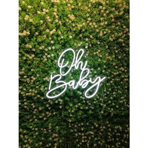 Custom Waterproof Flex Wedding Neon Sign new trend oh baby Handcrafted Neon For Shop Logo Club Nightclub Game Room Wall Decor