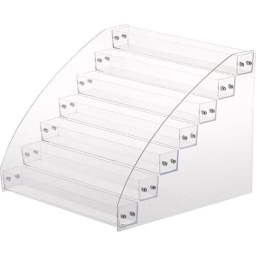 2-7 Tiers Clear Acrylic Liquid Pigment Bottles Storage Box Organizers Lipstick Jewelry Display Holder Nail Polish Rack