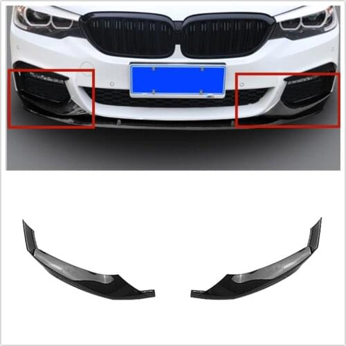 2PCS For BMW G30 540i M550i Carbon Fiber M-Sport Front Bumper Splitters 2017 2018 2019 2020 AA