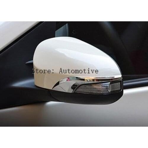Fit For Toyota Corolla Altis e170 2014 2015 2016 2017 Chrome Side Door Rear View Mirror Cover Trim Garnish Molding Overlay Strip