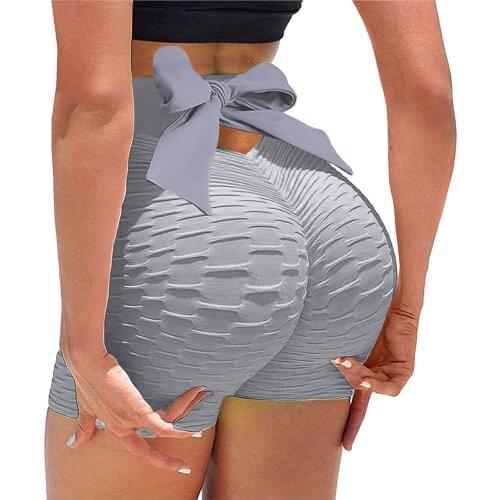 High Waist Workout Short Pants Seamless Fitness Short Scrunch Butt Sexy Women Running Peach Hip Short Sport Gym Leggings #T1P