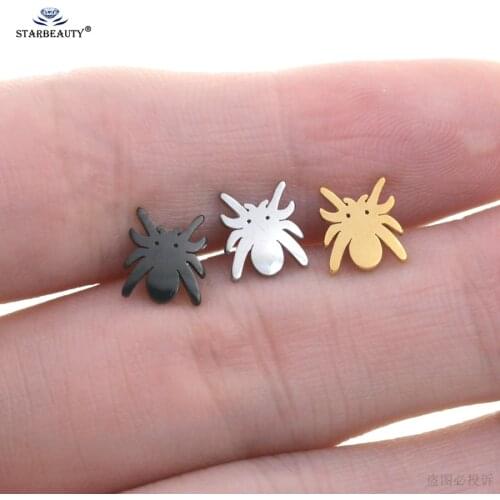 Starbeauty 1pc 18G Bar Spider Tragus Ear Piercing Oreja Stud Earring Cartilage Piercing Helix Conch Lobe Earrings for Women Men