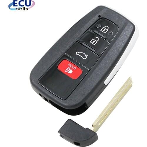 Replacement Smart Remote Key Shell Case Fob 4B for Toyota C-HR RAV4 Prius 2018-2019