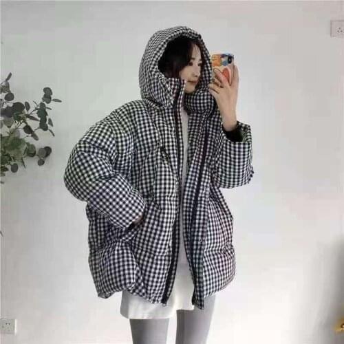 Female 2021 Womens Parka New Korean Student Winter Short Thick Cotton Clothing Oversize Fashion Coat Ladies Down jacket