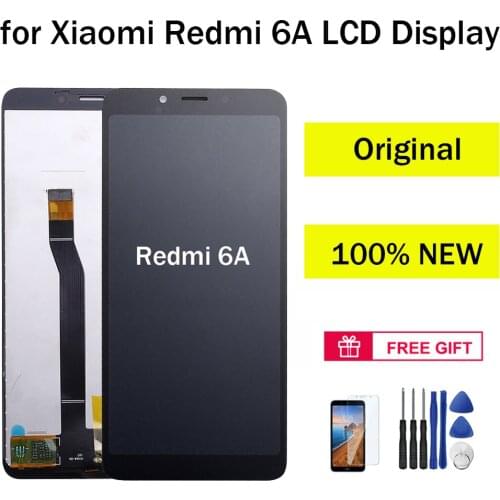 AUMOOK Original for Xiaomi Redmi 6A LCD Display Touch Screen Assembly Repair Part Touch with Frame LCD Digitizer Redmi 6 Display