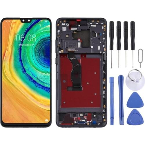 LCD Screen and Digitizer Full Assembly with Frame for Huawei Mate 30