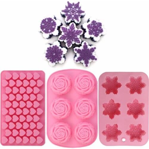 1 x Silicone Ice Cube Candy Chocolate Cake Cookie Cupcake Soap Molds Mould DIY
