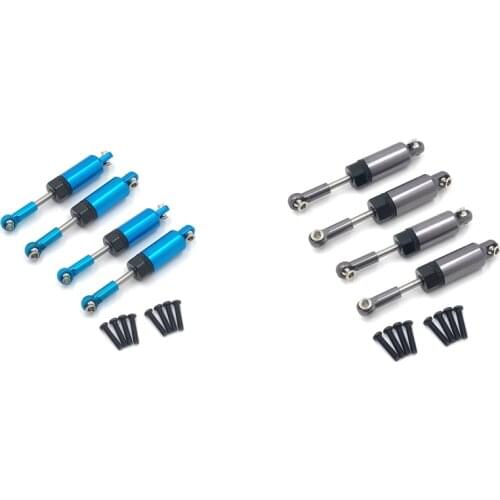 2set for Wltoys A959 A959-B A949 A969 A979 K929 Full Metal Shock Absorber Damper 1/18 RC Car Parts,Blue & Gray