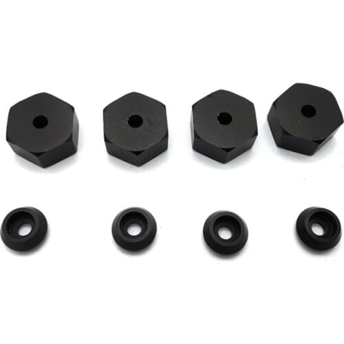 4PCS 5mm to 12mm Metal Combiner Wheel Hub Hex Adapter for WPL D12 C24 C34 B24 B36 MN D90 D99 RC Car Upgrade Parts