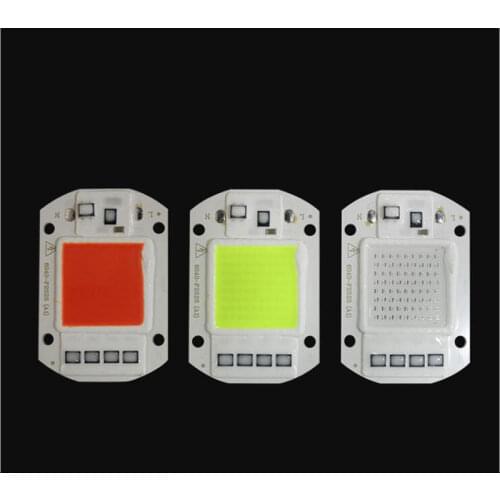 AC220V 50W Integrated Light Source RED BLUE GREEN Light 50w COB Beads No-need Drive