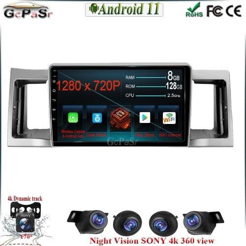Android 11 CARPLAY Car Radio Player for Geely SC7 (2011 – 2015) Car Multimedia Video Autoradio GPS BT WIFI 6G+128G