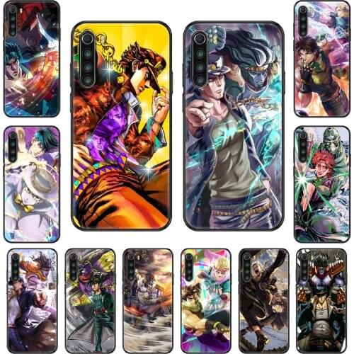 Anime JOJO Bizarre Adventure Phone case For Xiaomi Redmi Note S2 4 5 6 7 8 A S X Plus Pro black pretty waterproof trend Etui art