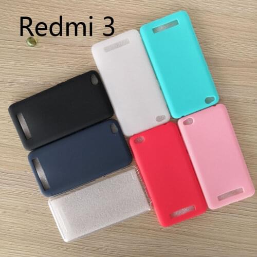 Xiaomi Redmi 3 Case Redmi3 Matte Silicone TPU soft case for Xiaomi Redmi 3 Ultra thin Candy case