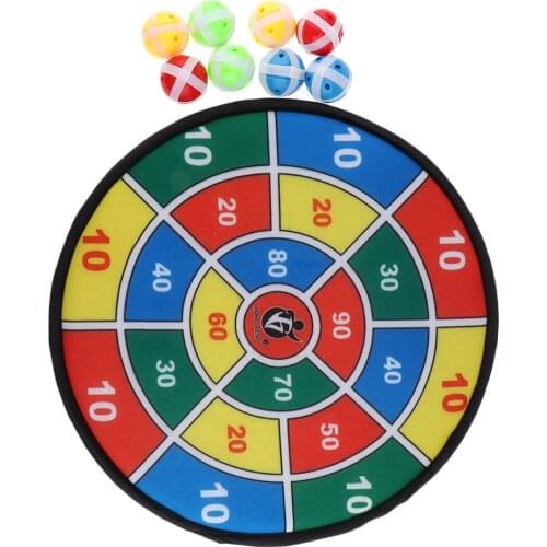 Children Safety Dartboard Hanging For Indoors And Outdoors, Incl. 8 Balls, 37cm Throw Game Disc