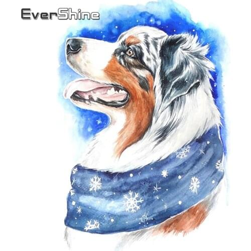 EverShine Diamond Painting Cartoon Dog Picture Of Rhinestones Full Drill Square Diamond Embroidery Winter Handicrafts Home Decor