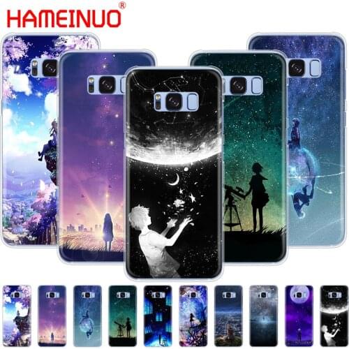 HAMEINUO Starry Day Anime cell phone case cover for Samsung Galaxy S9 S7 edge PLUS S8 S6 S5 S4 S3 MINI