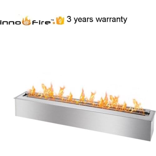 Inno-Fire 48 inch stainless steel silver or balck manual ethanol fire place
