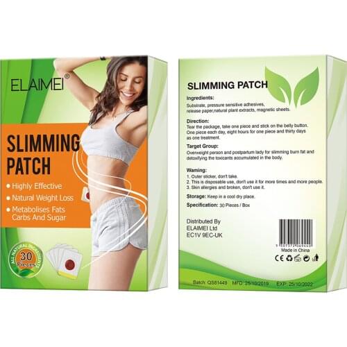 Slimming Patch Belly Button Stickers Diet Weight Loss Detox Adhesive Pads Lazy People Quietly Stick To Belly