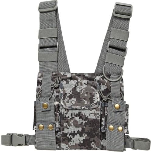 Nylon Radio Pouch Chest Pack Pocket Bag Holder Carry Case for For Baofeng UV-5R UV-82 BF-888S GT-3 Walkie Talkie