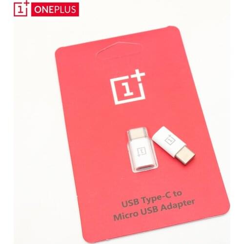 Original Oneplus Micro USB To USB C Adapter Micro Connector Type c adapter Moblie Phone for One plus 7 6 6t 5 5t 3 3t