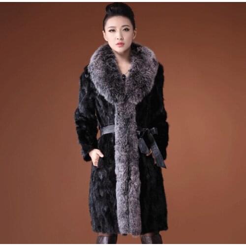 Autumn faux fur leather jacket womens warm fur leather coat women loose jackets big collar winter thicken fashion b527