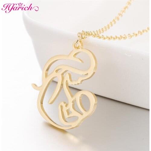 Family Mom Breastfeeding BABY Stainless Steel Necklace Women Silver Color Pendant Necklace Jewelry Mothers Day Birthday Gift