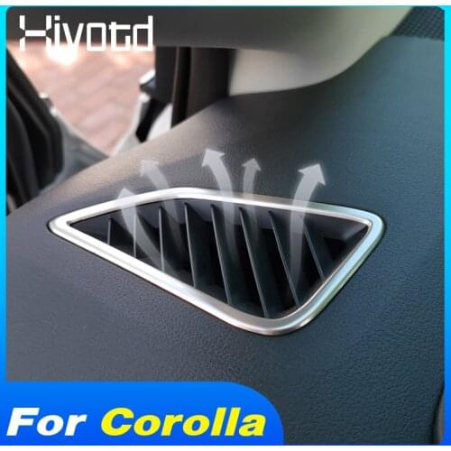 Front Air Outlet Vent Cover Air Conditioning Moulding Trim Interior Decoration Accessories For Toyota Corolla 2019 2020 2021