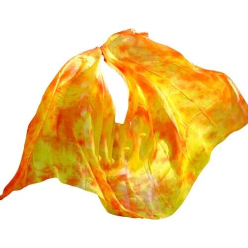 100% Real Silk Veils Handmade Dyed Scarf Shawl Belly Dance Veils Can Be Customized Belly Dance Performance Accessories Props
