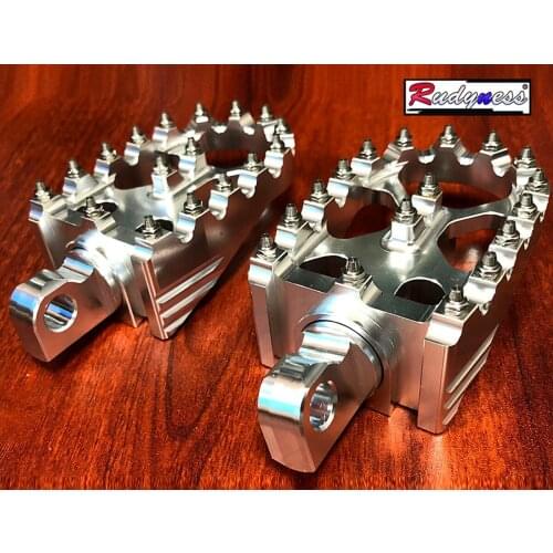 Cross Country MX Style Rotating Silver Footpegs Custom Chopper Foot Pegs For Harley Dyna Sportster Touring 883
