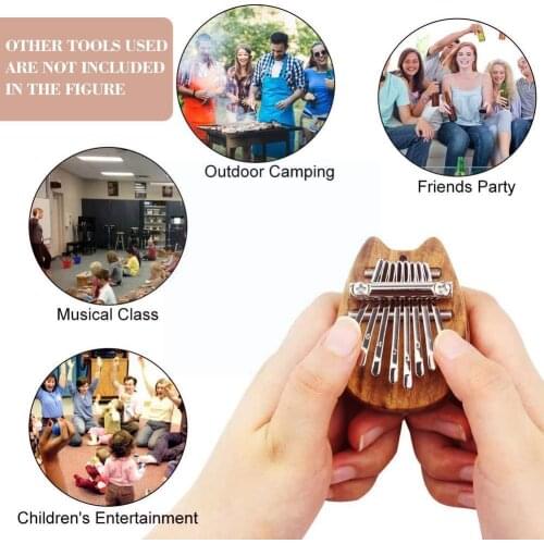 8 Key Kalimba Portable Mini Thumb Piano Practice For Beginners For Children Musical Toys Holiday Gifts M1I2