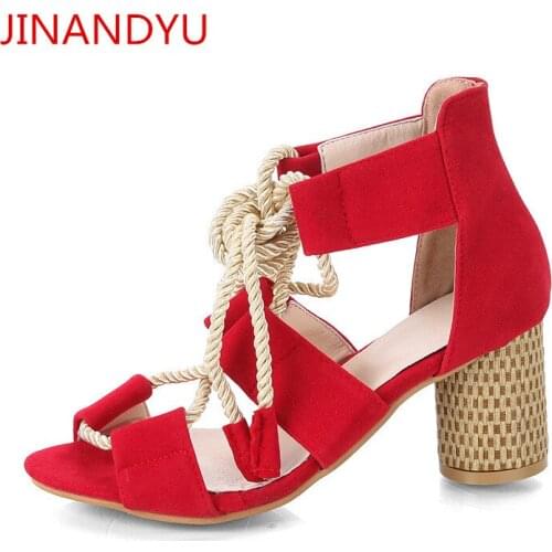 Color Matching Sandals Women Chunky High Heels Size 43 Flocks Shoes Summer Peep Toe Fashion Heels Sandale Escarpins Femme Pumps