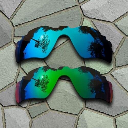 Sky Blue&Jade Green Sunglasses Polarized Replacement Lenses for Oakley Radar Path Vented