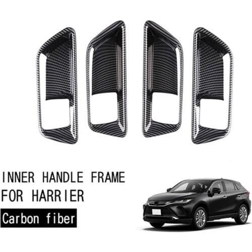 Car Inner Door Handle Cover Inner Handle Decorative Frame Inner Door Bowl Cover for Toyota Harrier 2020