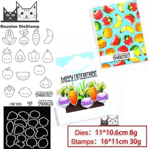 Reunion Fruit Banana Metal Cutting Dies and Stamps Stencil for DIY Scrapbooking Photo Album Embossing Decorative Paper Card