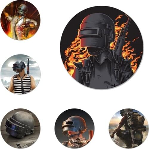 58mm PUBG Icons Pins Badge Decoration Brooches Metal Badges For Clothes Backpack Decoration
