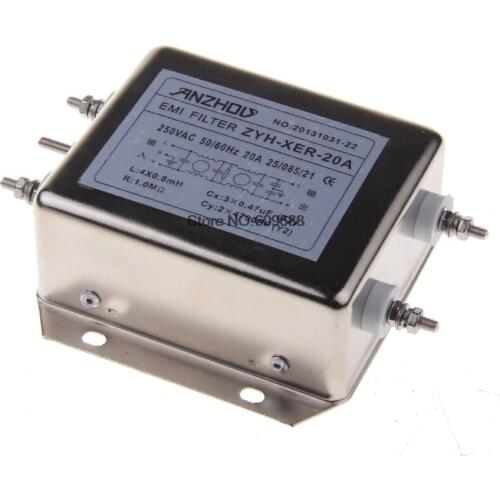 ZYH-XER-20A 20A 30A ZYH-XER-30A 250V Single-Phase High-Performance EMI Power Filter for Servo Motor