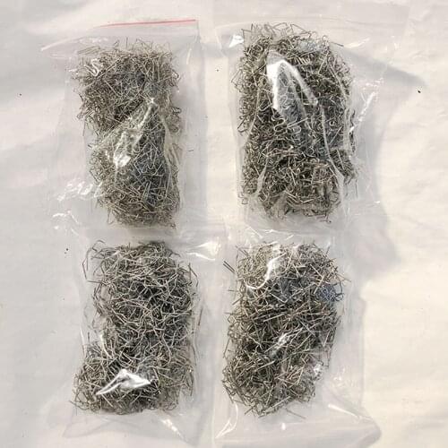 100/500Pcs Hot Stapler Plastic Welding Repair Standard Pre Cut Wave Staples Bumper Bodywork Repair 0.6/0.8mm Welding Rods Staple