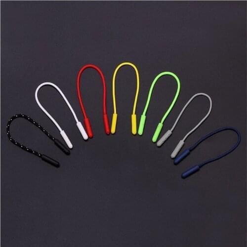 20pcs Zipper Puller Rope Colorfull Zip Puller With String Zipper Pulls Cord Replacement Fastener Slider Jacket Backpack Suitcase