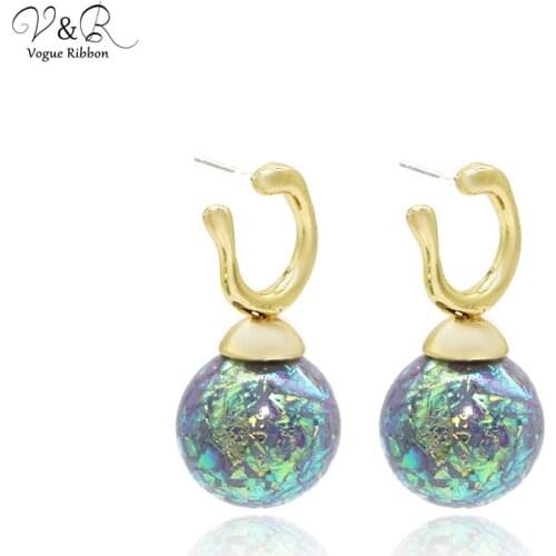 2020 NewestGraceful Sweet Wrappers Ball Earring/ Geometric Acetate Circle Drop Earring Womens Earrings