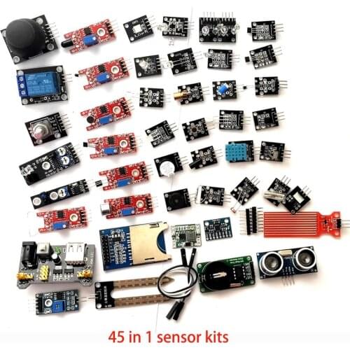 45 in 1 Sensors Modules Starter Kit For arduino / 37in1 sensor kit 37 in 1 Sensor DIY Kit for UNO R3 MEGA2560