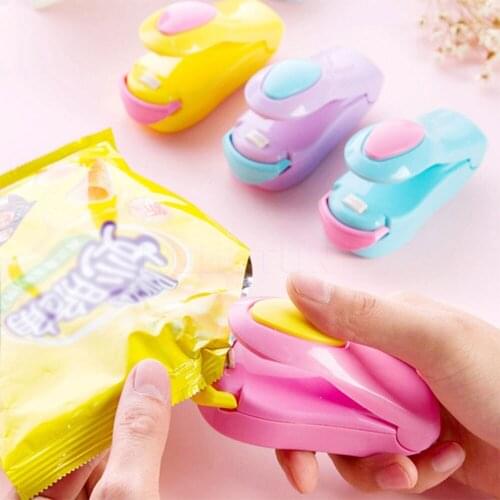 2020 NEW Pink color Portable Mini Sealing Machine Household Plastic Bag Heat Sealer Food Vacuum Impulse Sealer A5