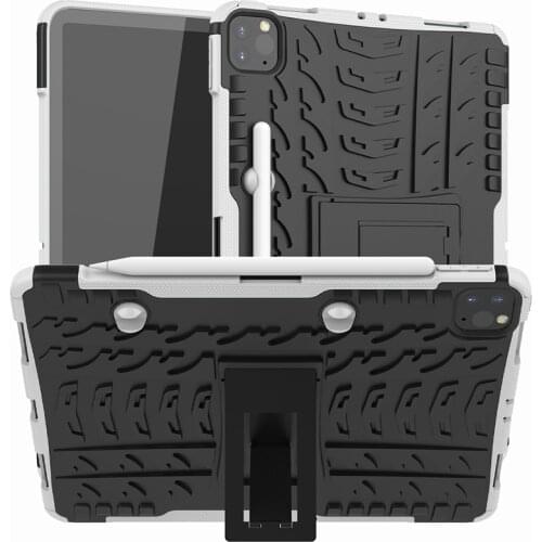 Case for iPad Pro 11 2020 TPU Protective Back Cover with Kickstand and Pencil Slot for iPad Pro 11 2018+Pen