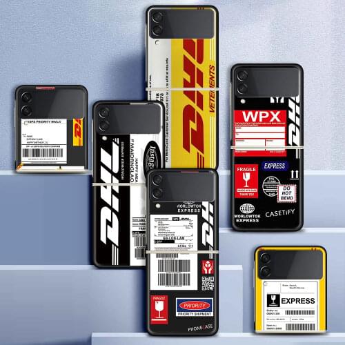 Case For Samsung Galaxy Z Flip 3 5G Funda ZFlip3 Luxury Black PC Hard Shockproof Back Phone Coque Shell DHL Express Hot Fashion