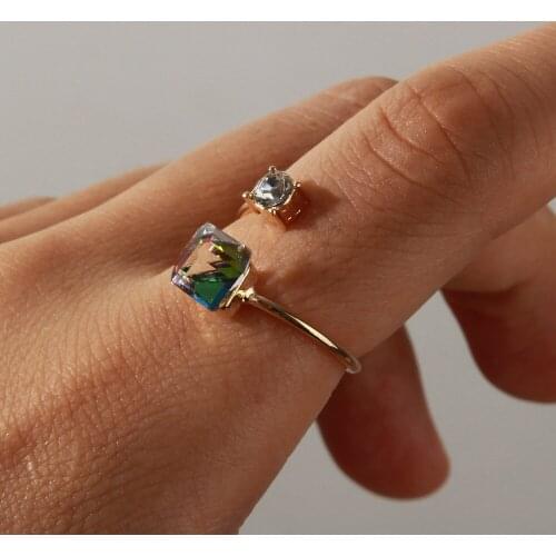 DAIHAO Rings With Crystals