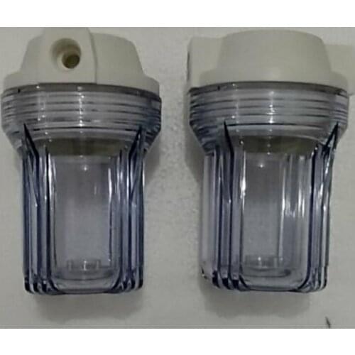 RO Water purifier parts transparent housing 5 inches 1/2" 180MM diameter 120MM max pressure 25kg